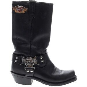 Mid calf Harley Davidson moto boot